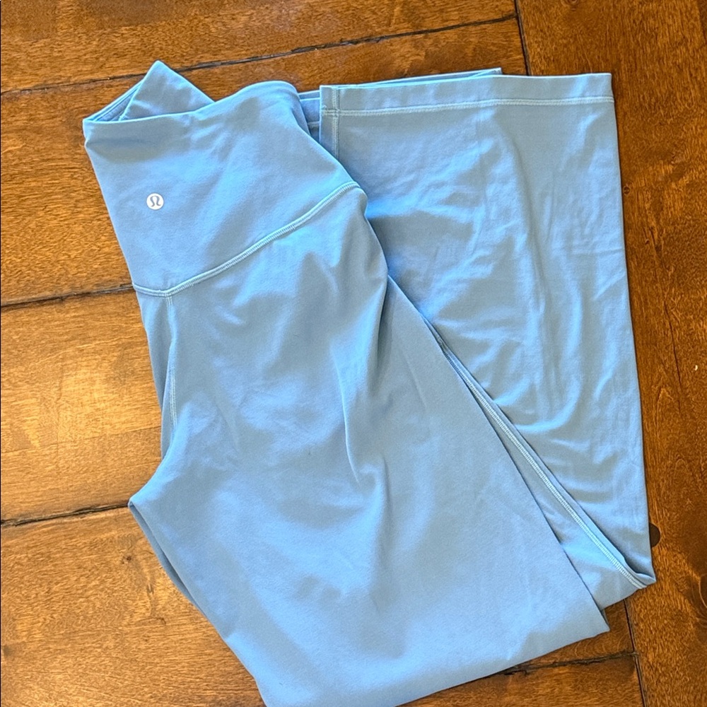 Size 6 wide leg slate blue lululemon